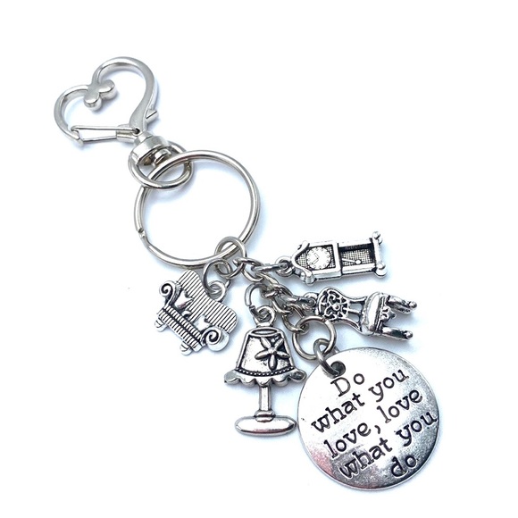 Interior Designer Keychain Bag Charm Do What You Love… - Picture 4 of 5
